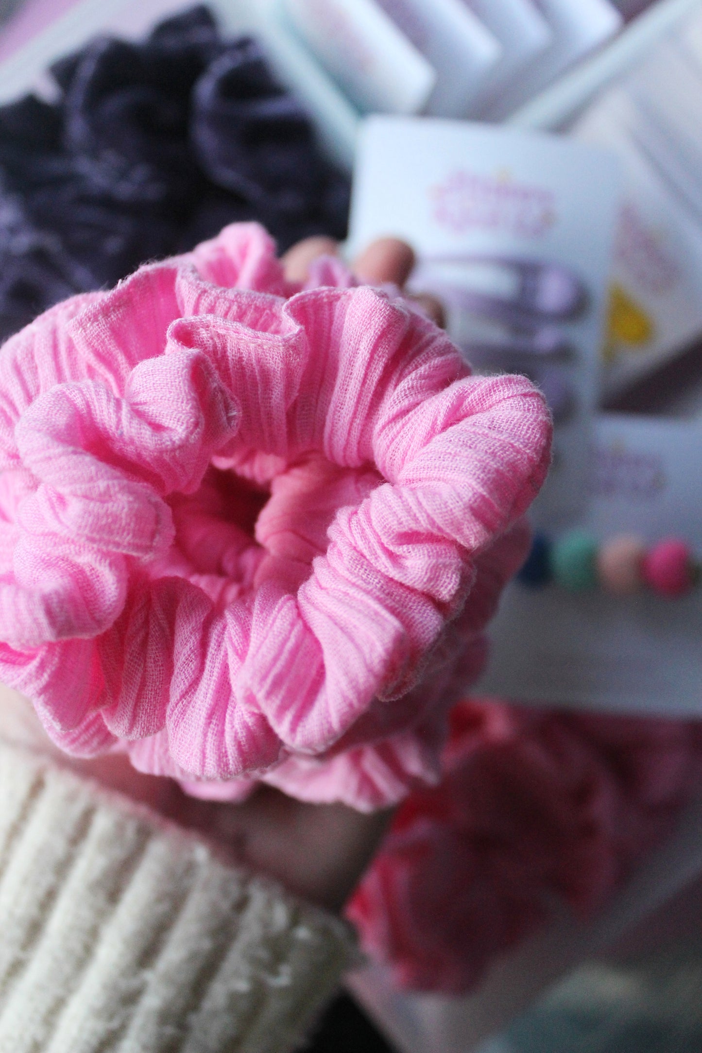 Deluxe Candyfloss Cheesecloth Toddler Scrunchie