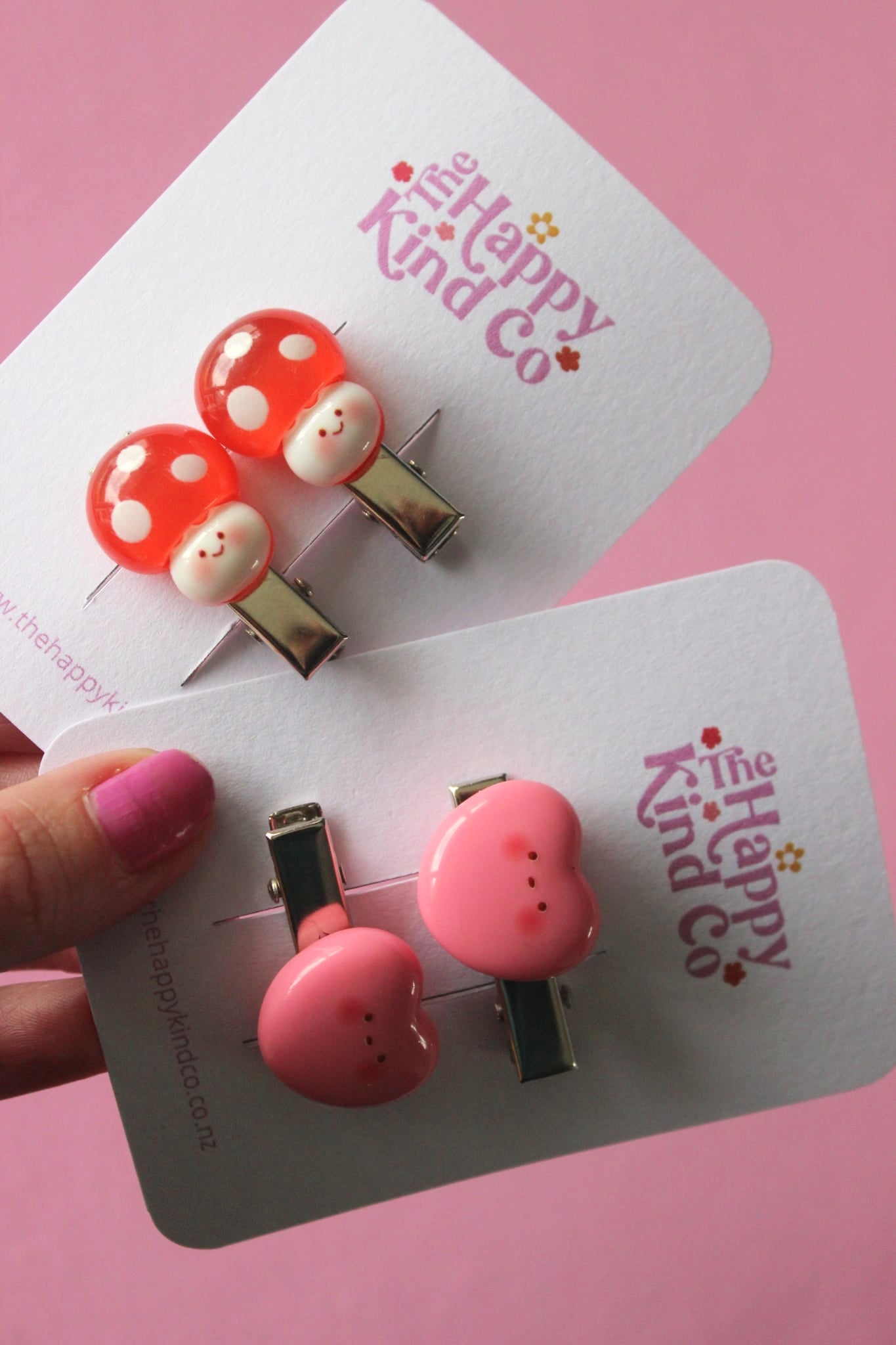 Happy Bubble Heart Clips