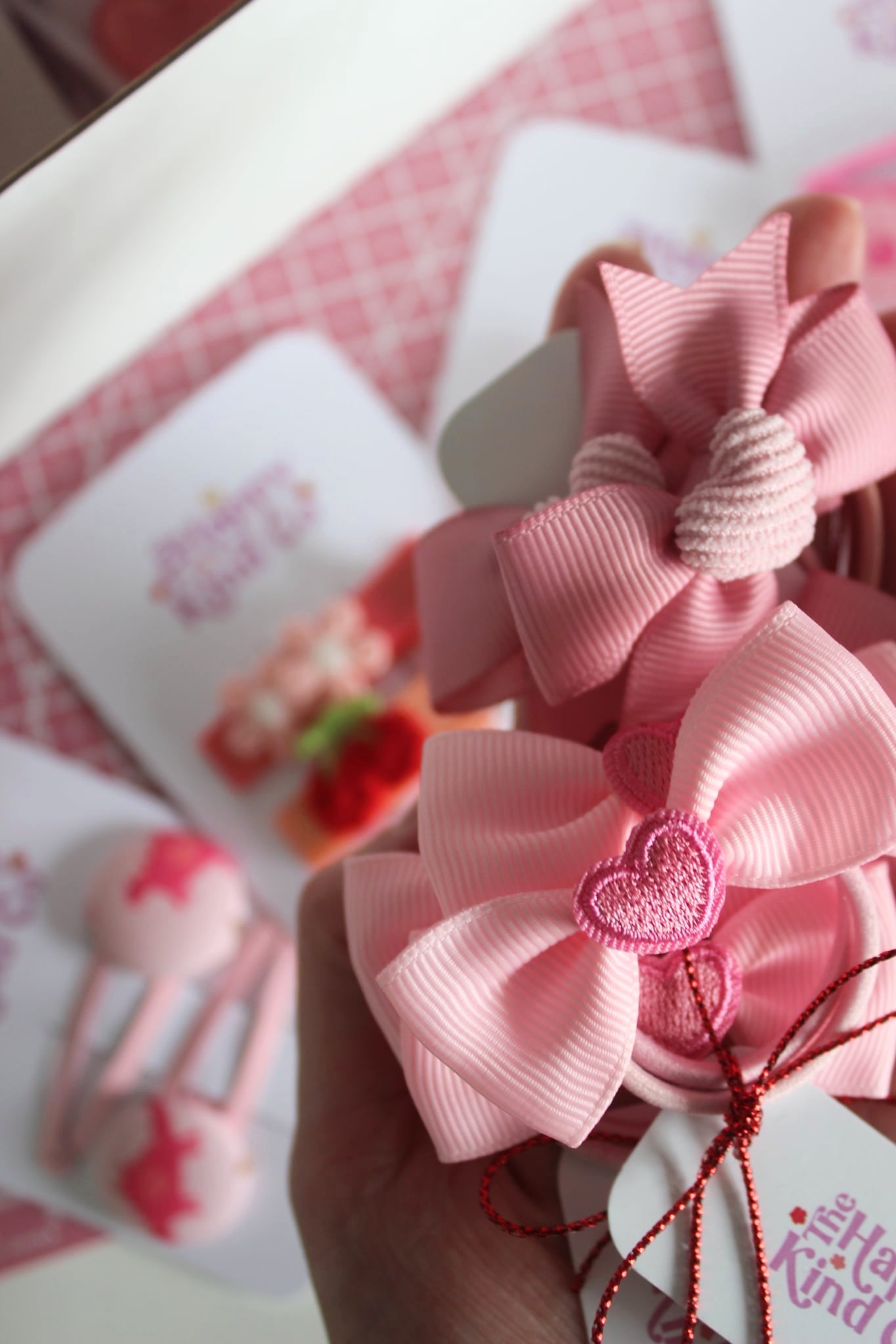 Blush Crush Bow Hair Ties