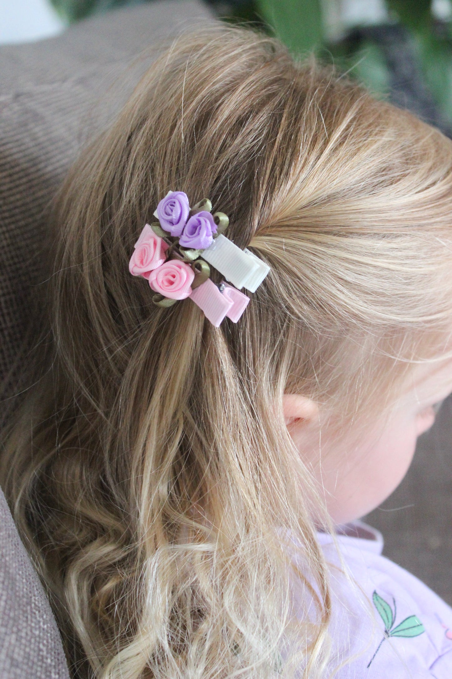 Vintage Rose Clips