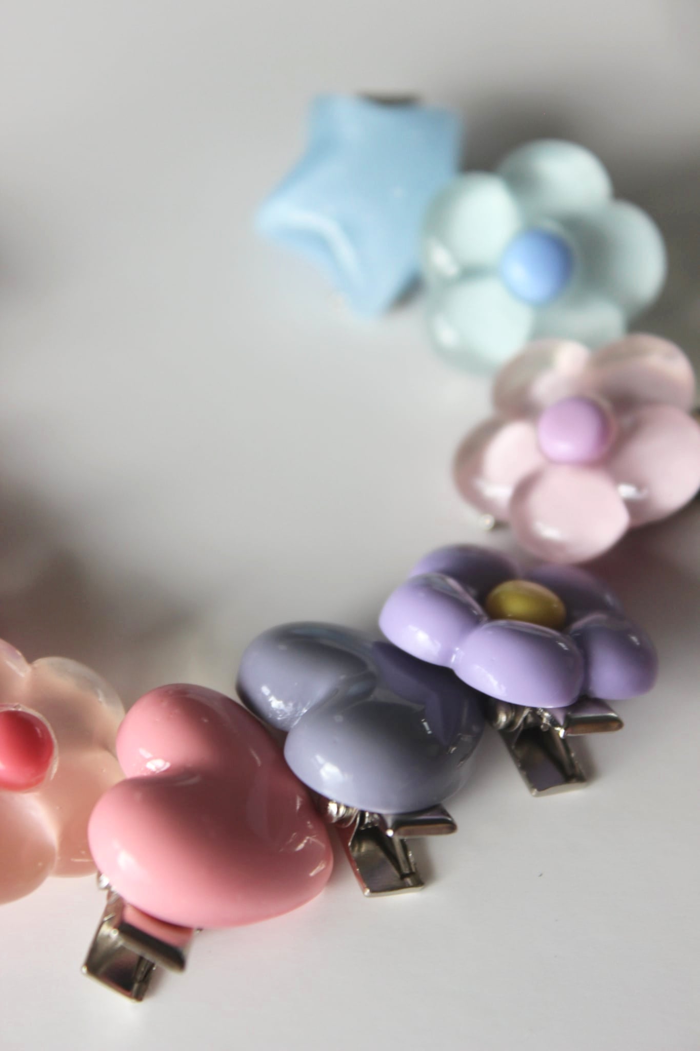 Poppin' Purple Flower Clip Pop