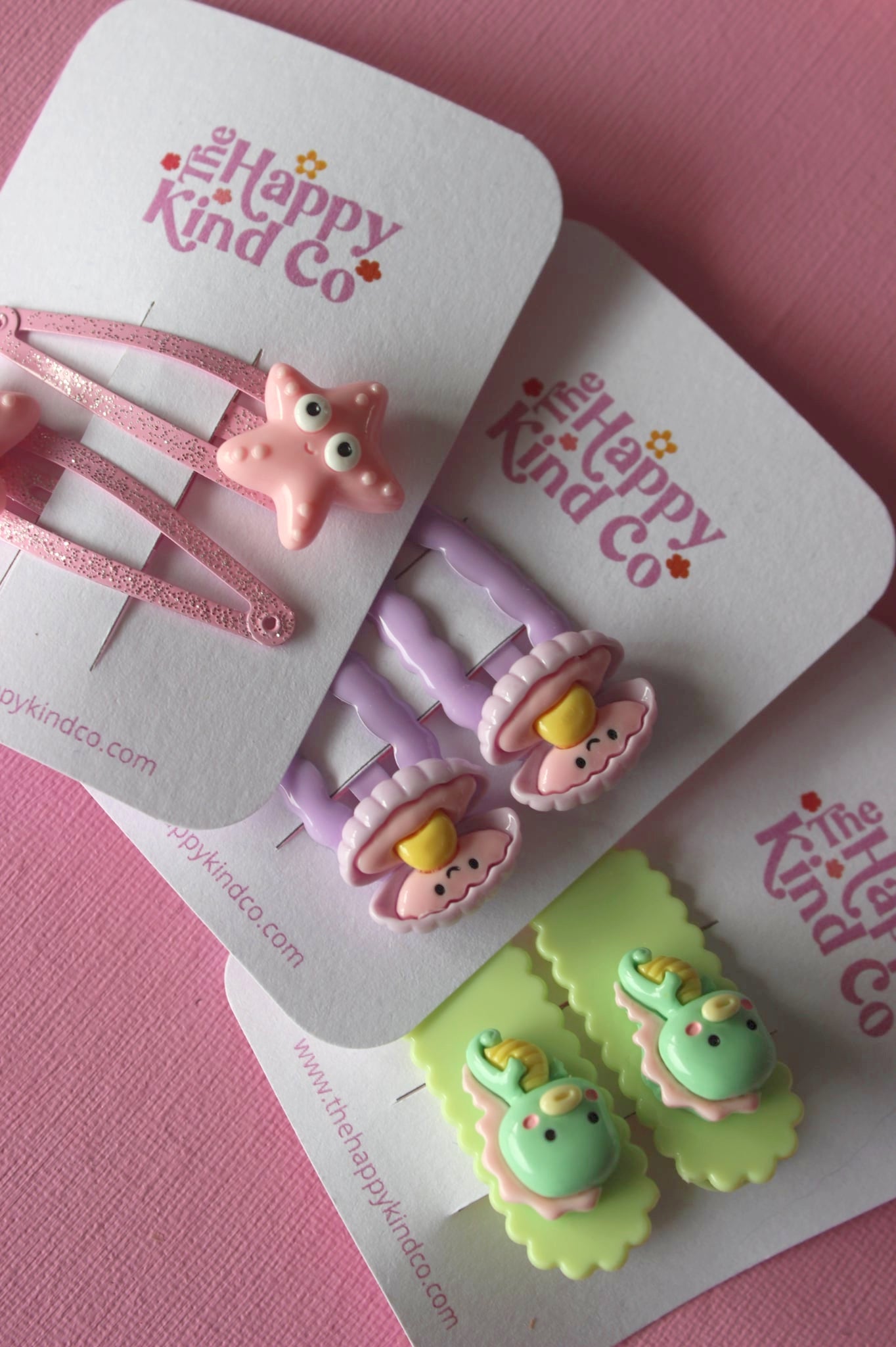 Scalloped Seahorse Clips