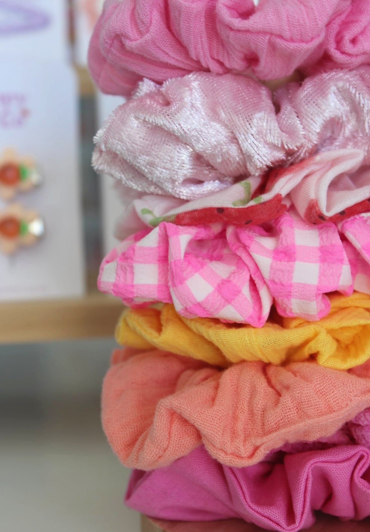 Marshmallow Fluff Velvet Scrunchie