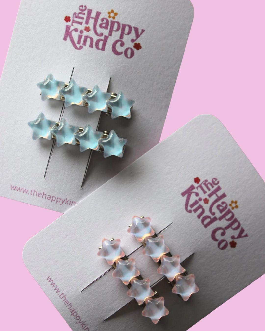 Milky Way Toddler Clips - Pink Opal