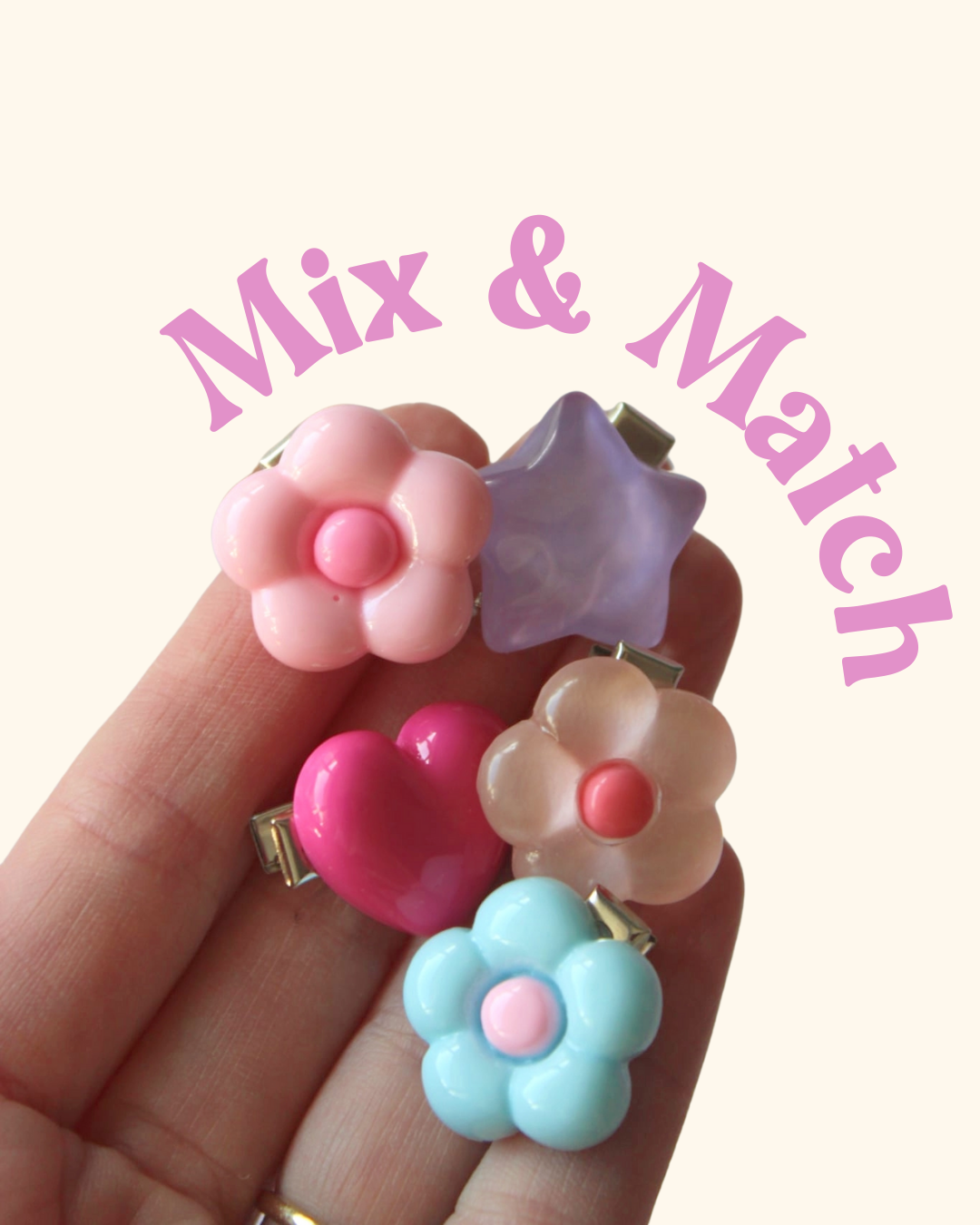Candy Floss Jelly Flower Clip Pop