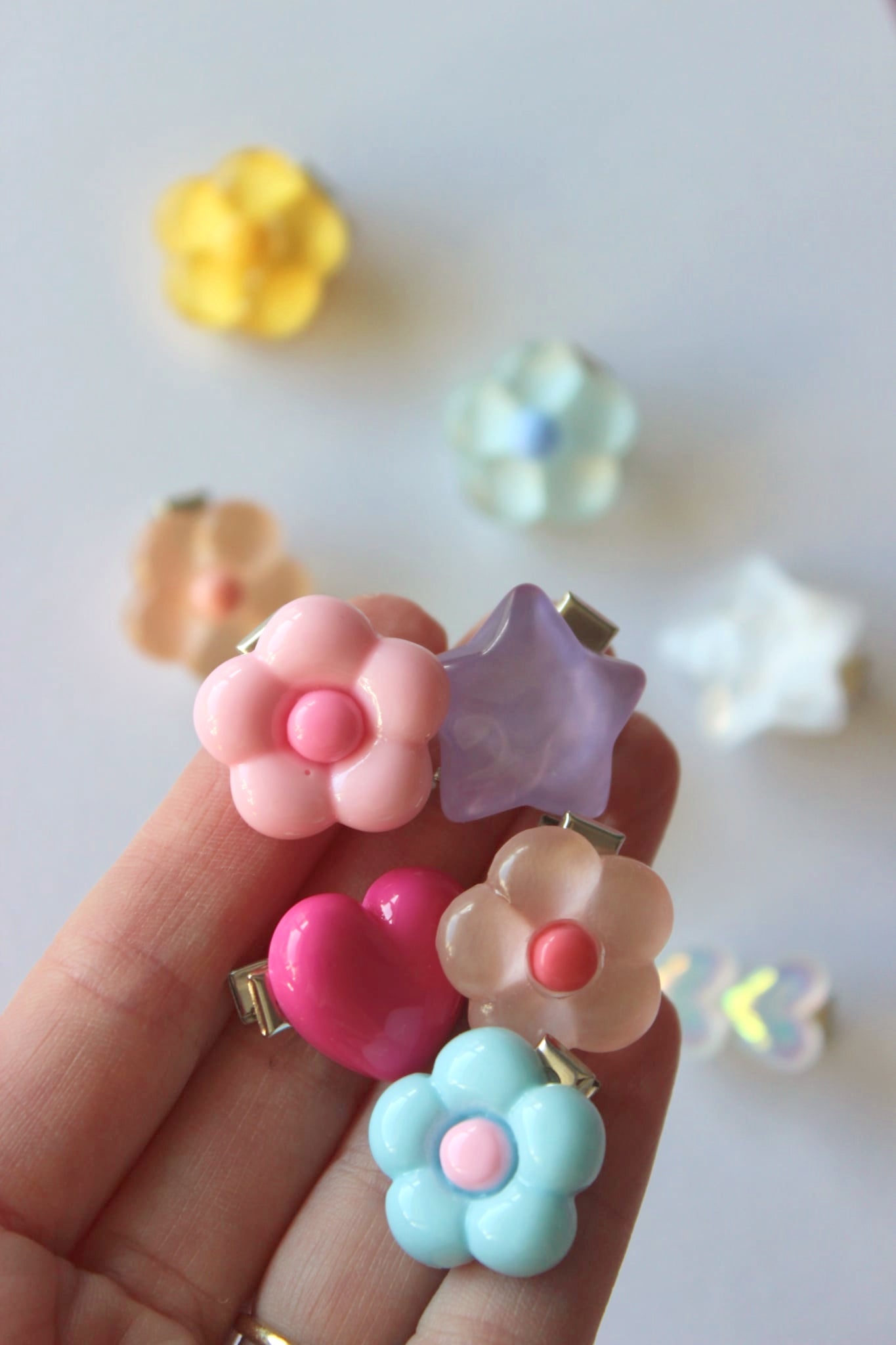 Candy Floss Jelly Flower Clip Pop