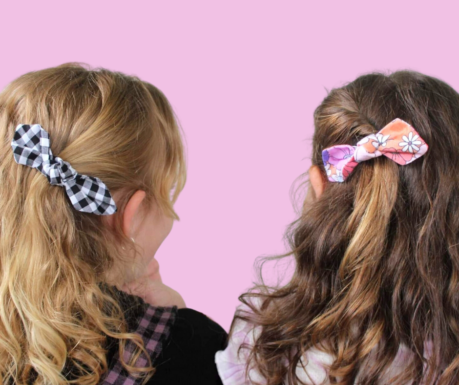 Deluxe Gingham Twist Bow