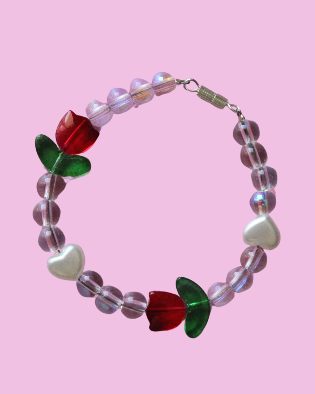 Love-ly Tulip Bracelet Red