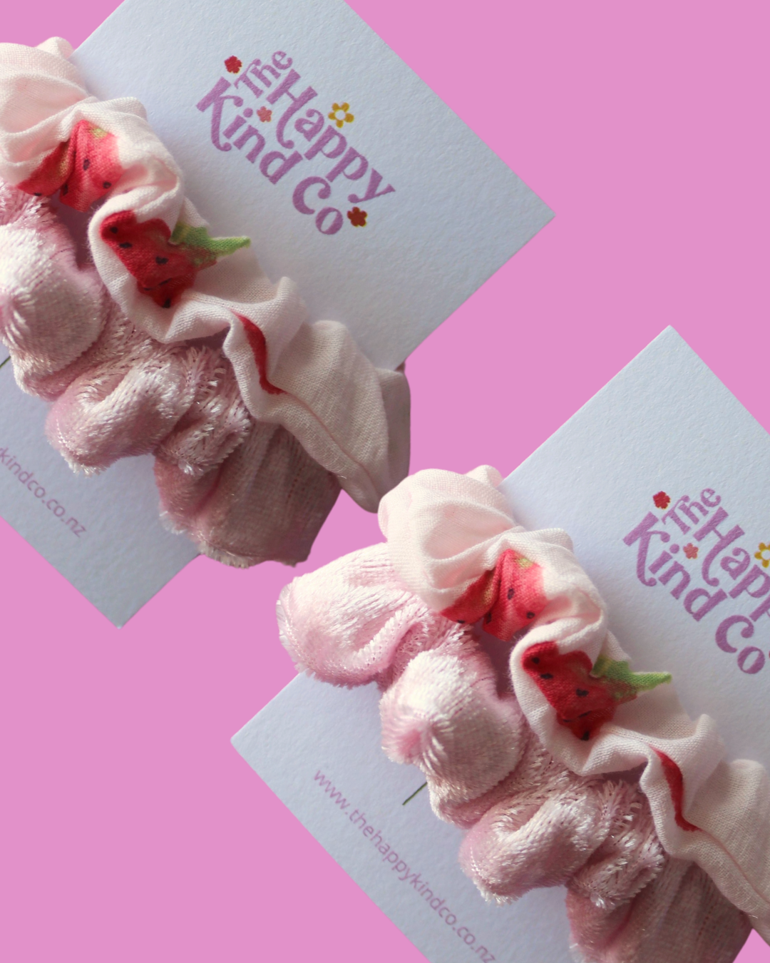 Strawberries 'n' Cream Toddler Scrunchie