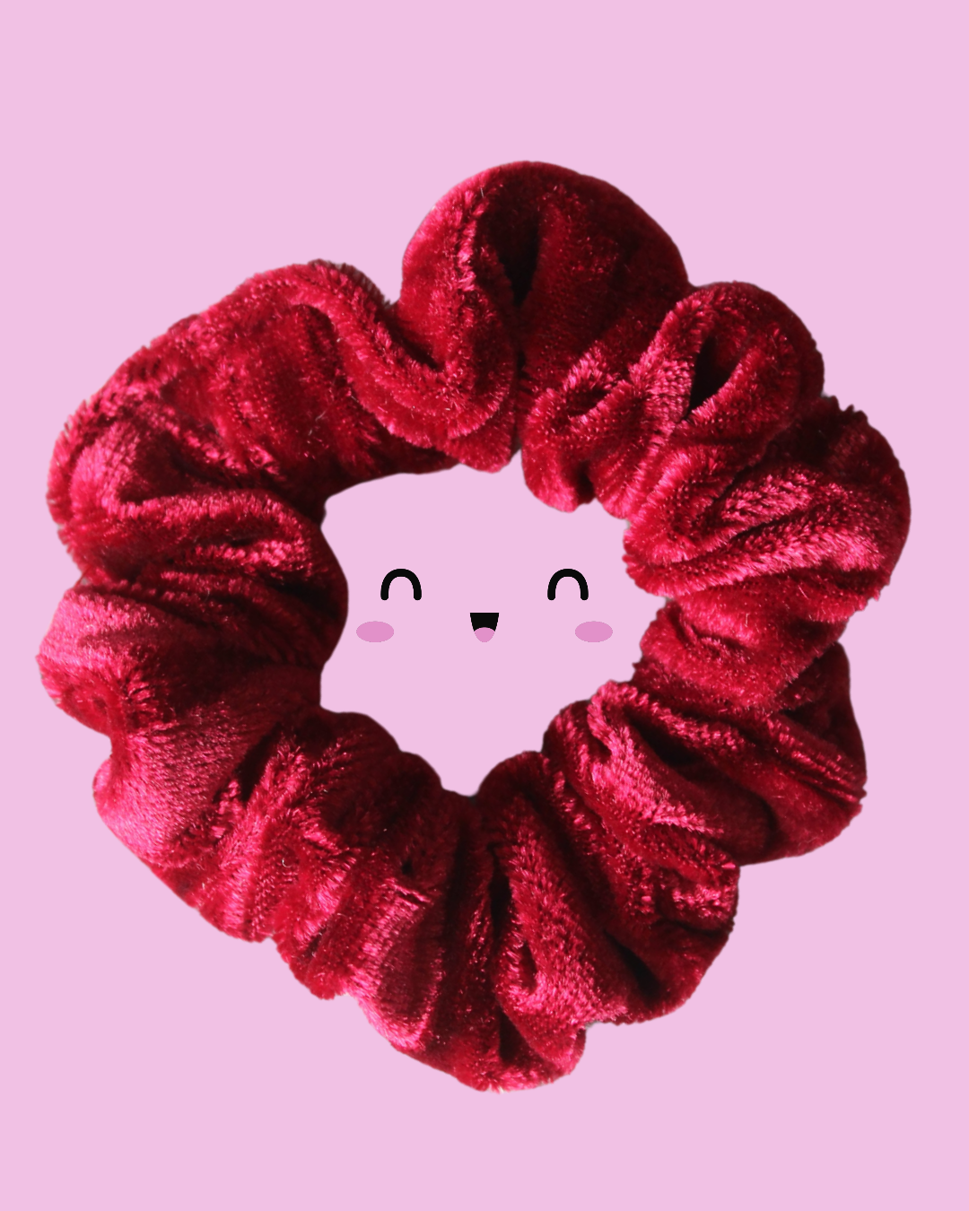 Crimson Velvet Toddler Scrunchie