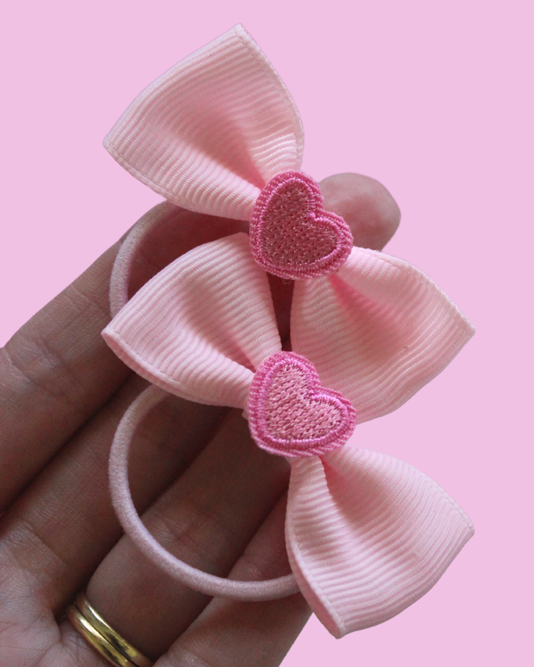 Sweetheart Bow Hair Ties
