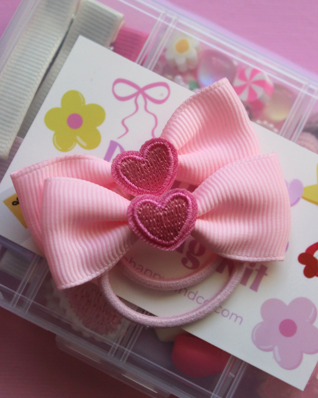 Sweetheart Bow Hair Ties
