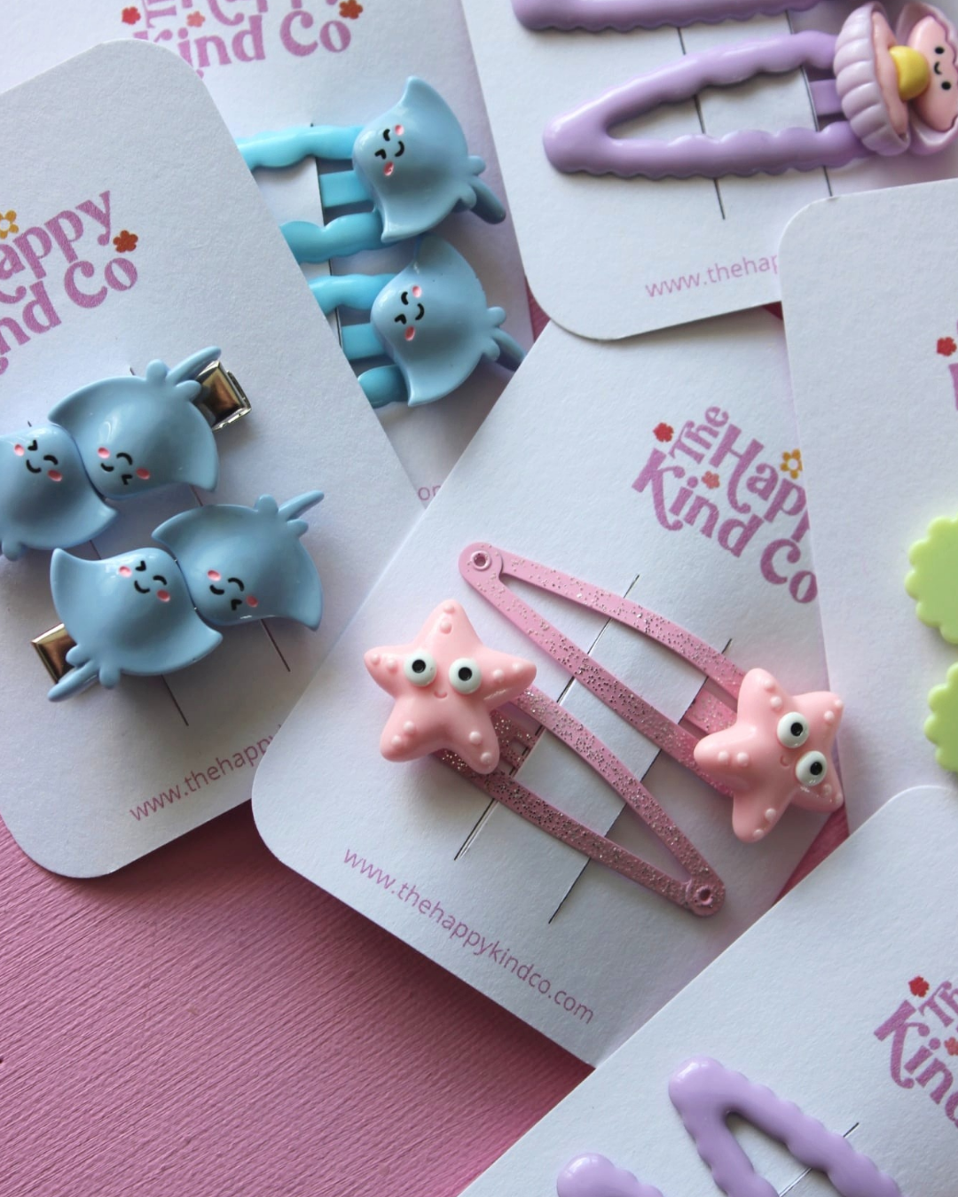 Sparkly Sea Star Clips