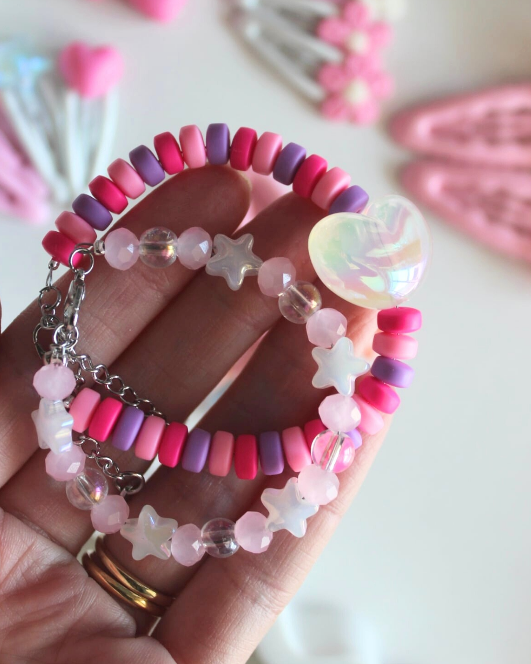 Candy Bubble Heart Bracelet