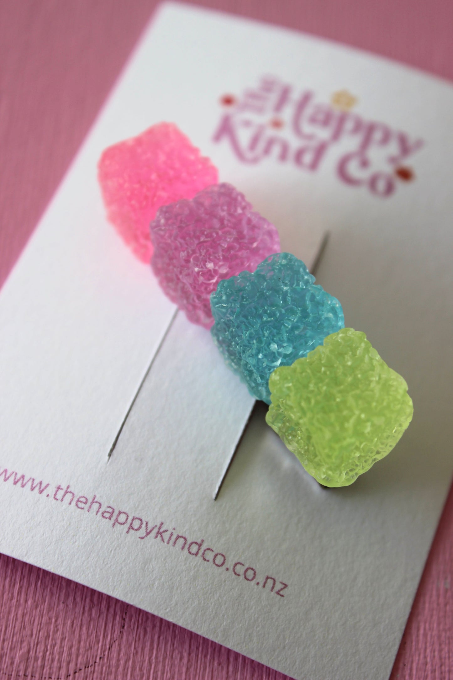 Rainbow Sugar Cube Statement Clip