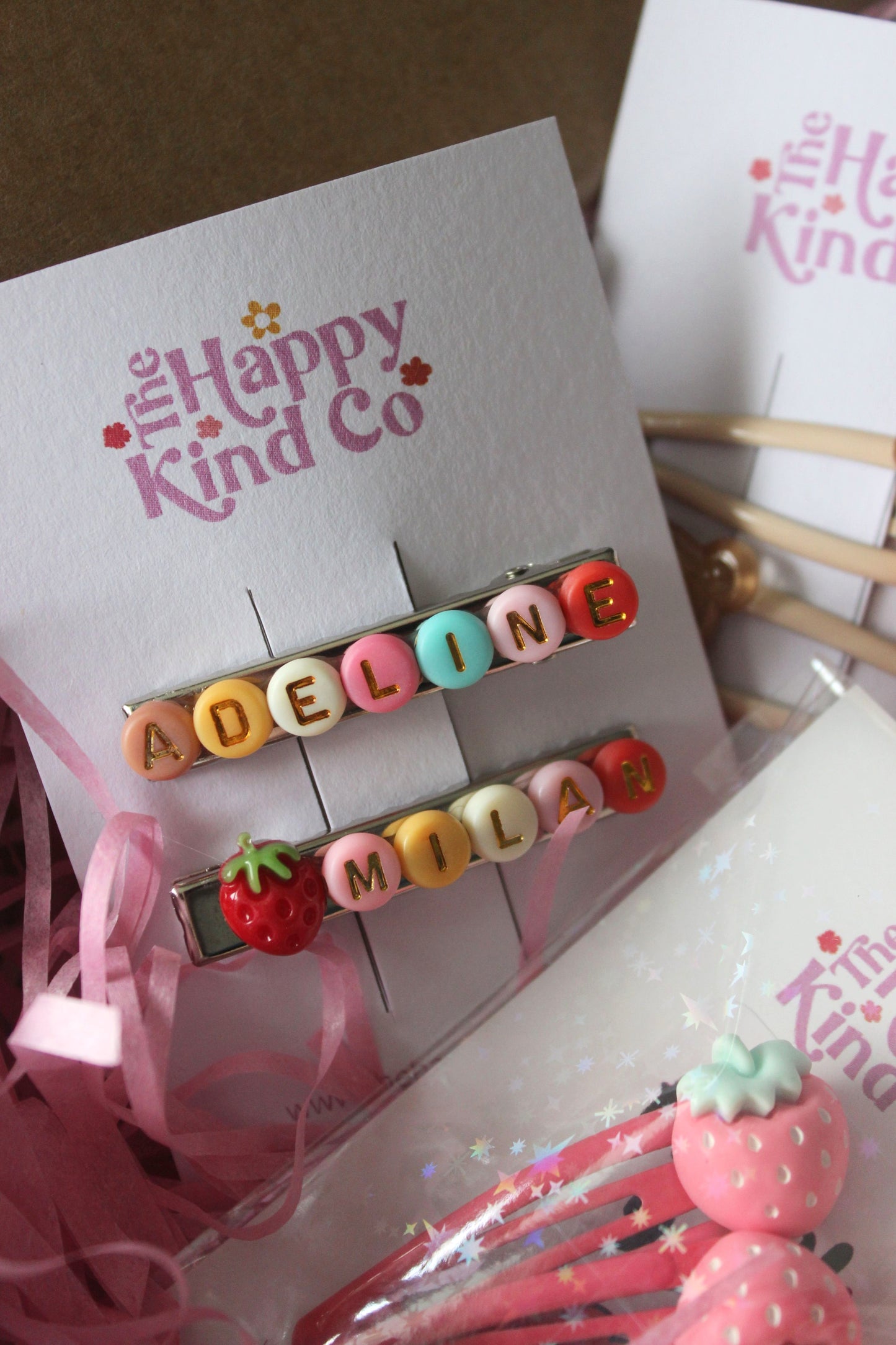 Strawberry Name Clips