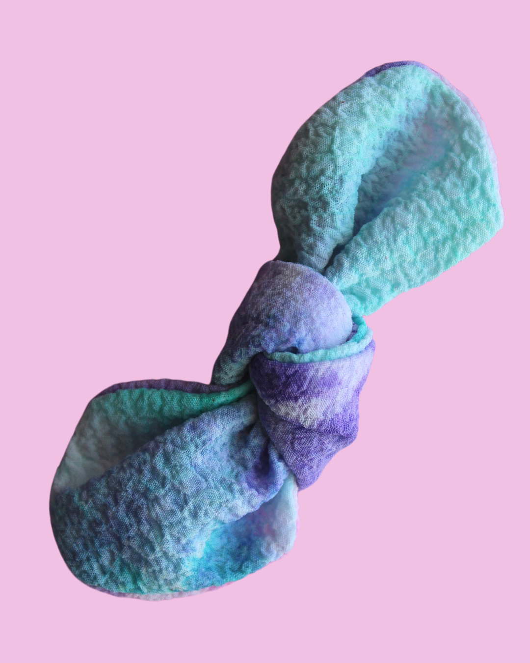 Bubblegum Tie Dye Twist Bow
