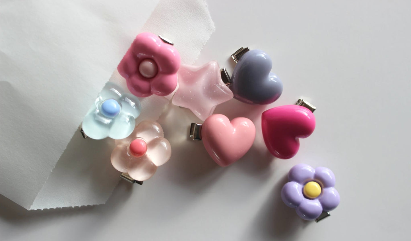 Poppin' Purple Flower Clip Pop