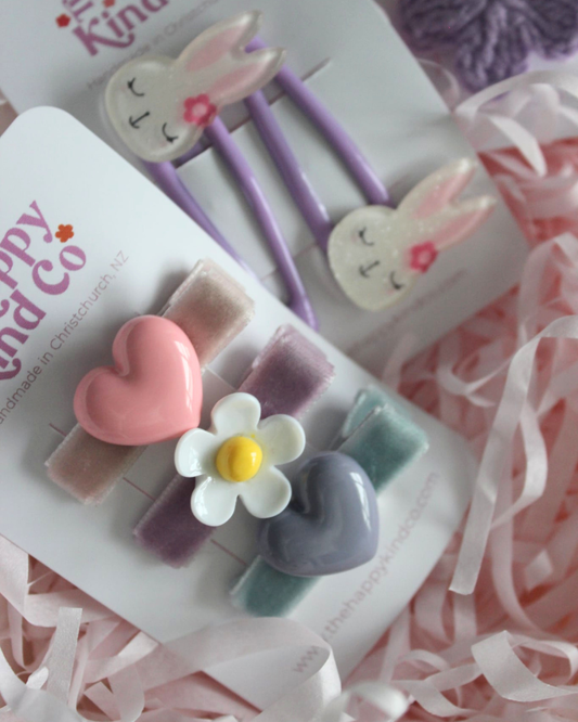 Sleepy Bunny Snap Clips