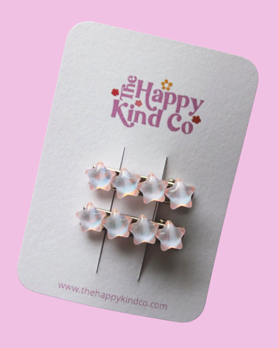 Milky Way Toddler Clips - Pink Opal