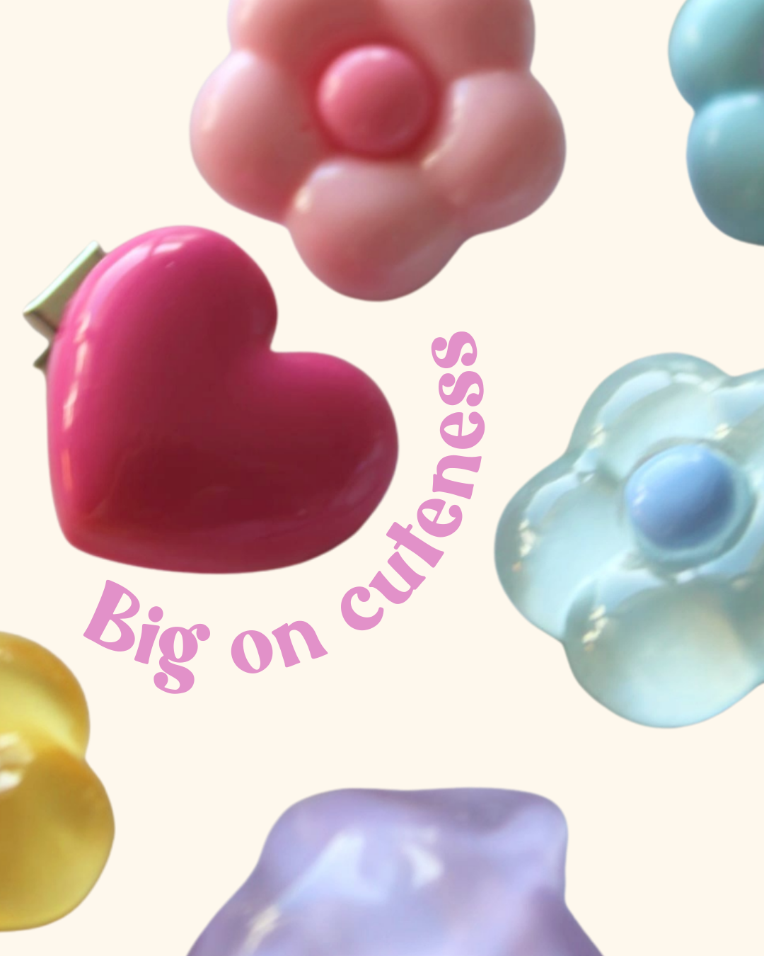 Bubble Heart Clip Pop