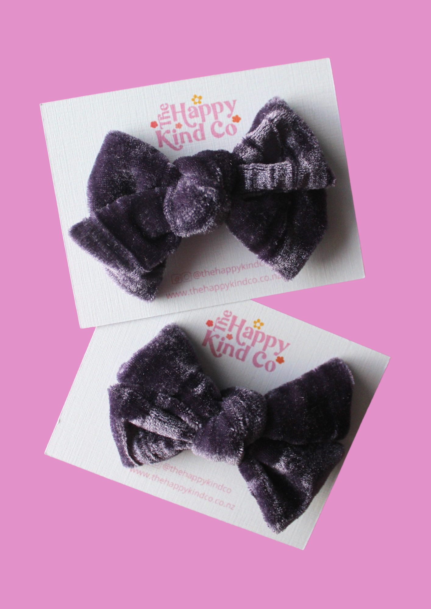Deluxe Plum Crinkle Velvet Scrunch Bow
