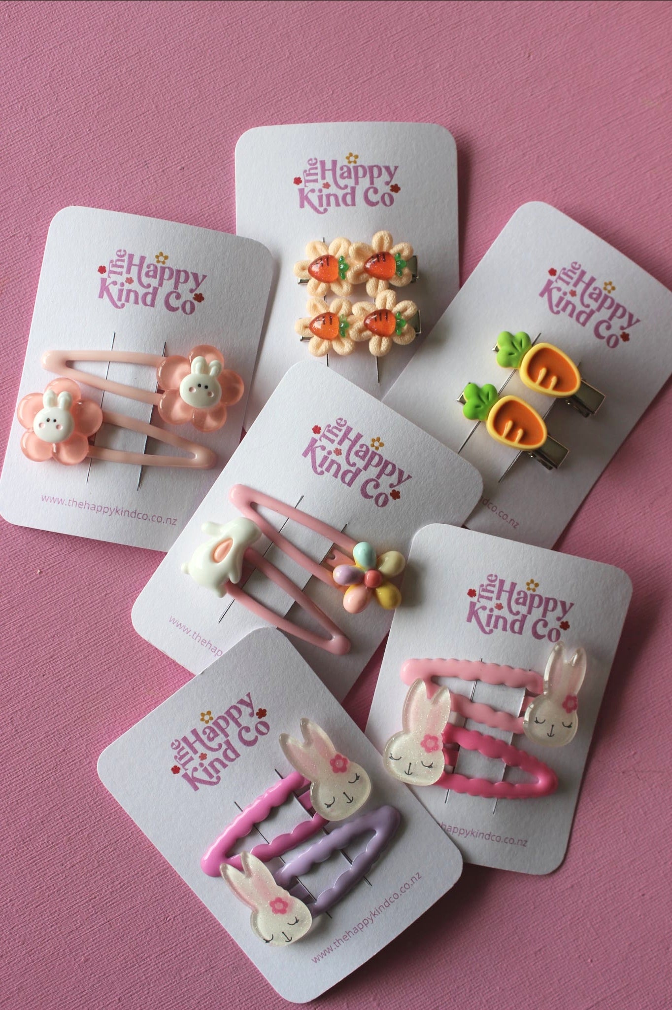 Wavy Bunny Clips - Cupcake