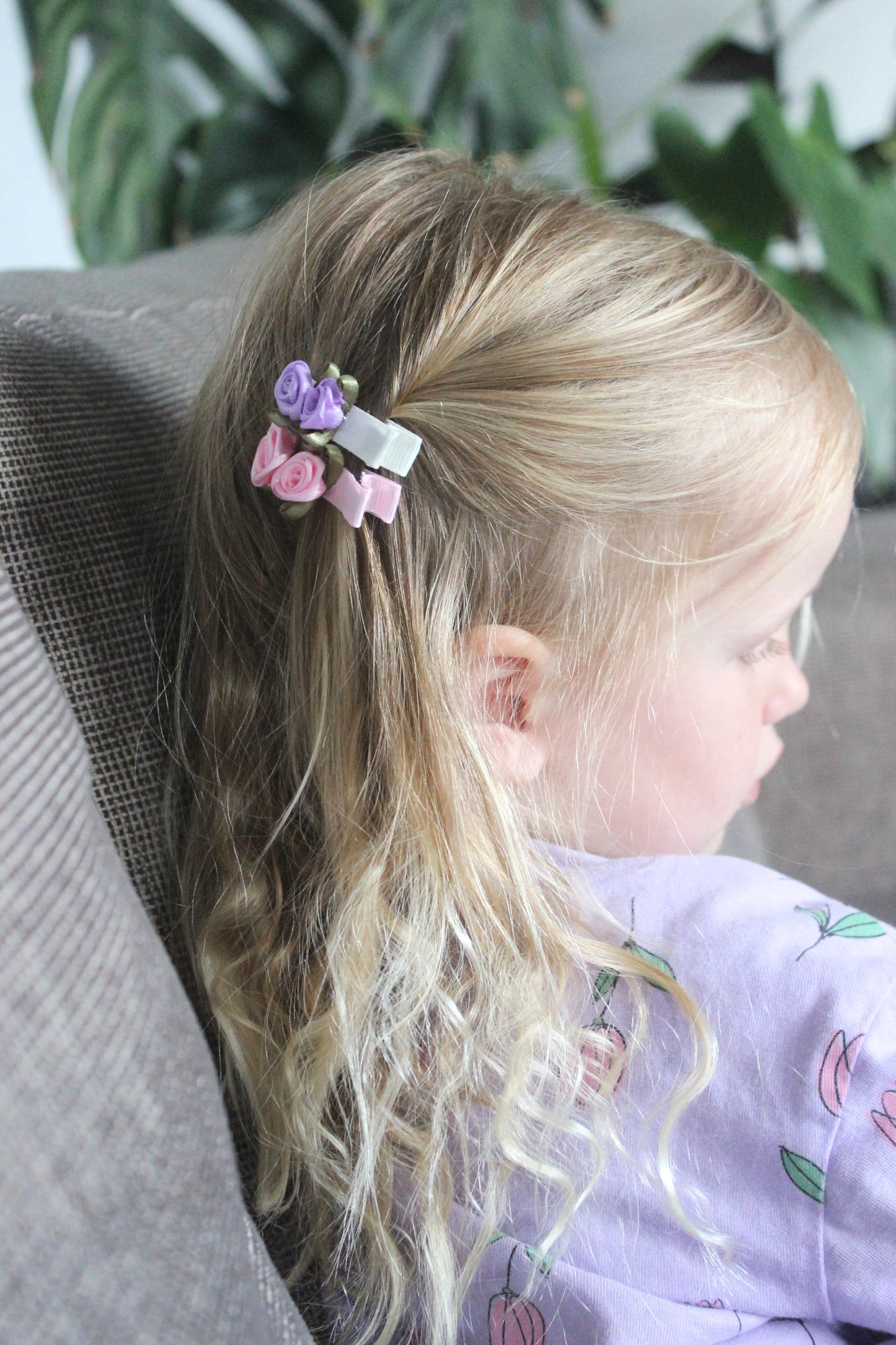 Vintage Rose Clips