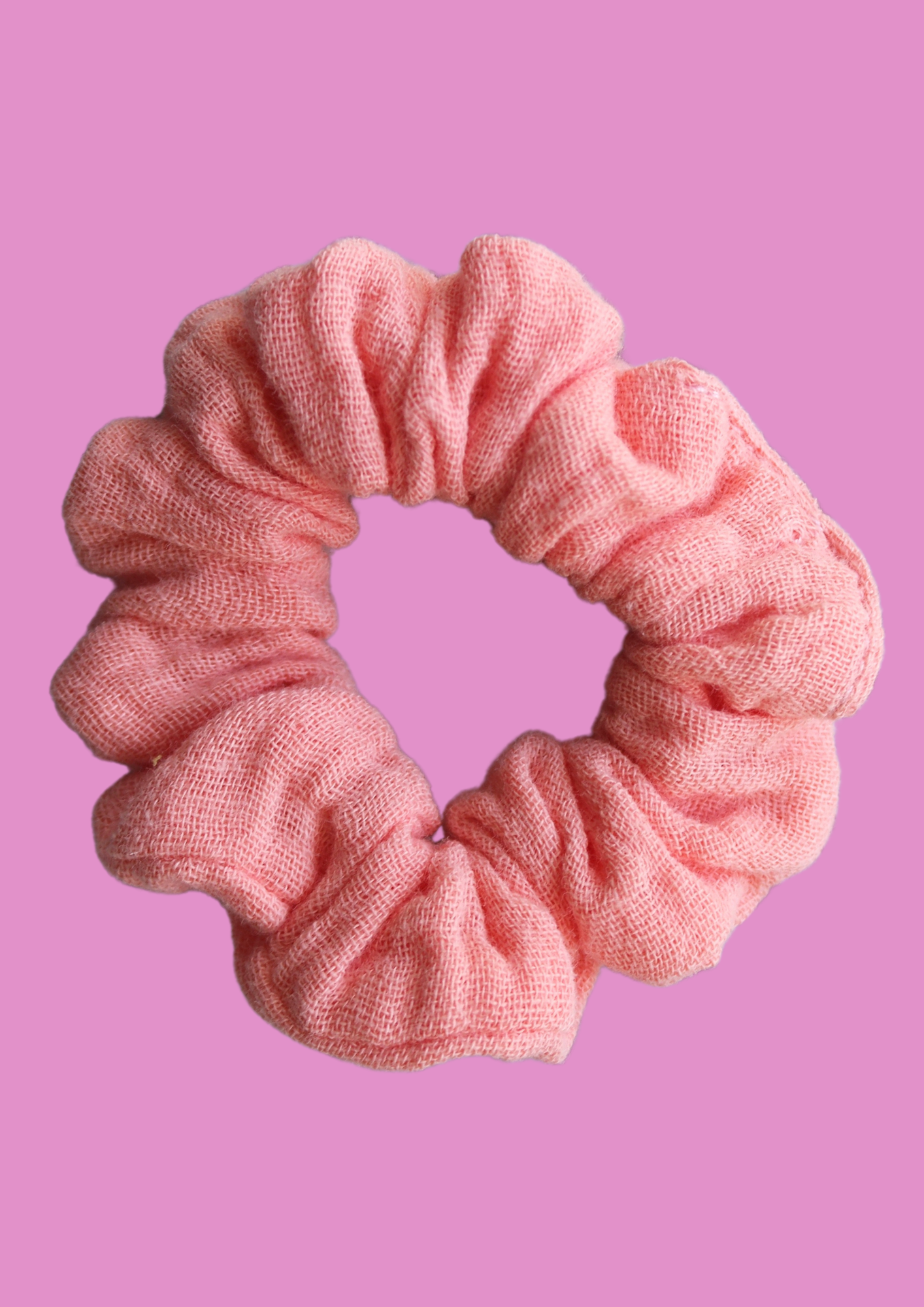 Oh-so Peachy Muslin Toddler Scrunchie