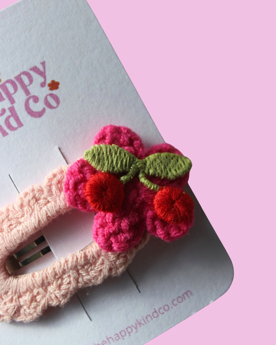 Cherry Blossom Crochet Clip