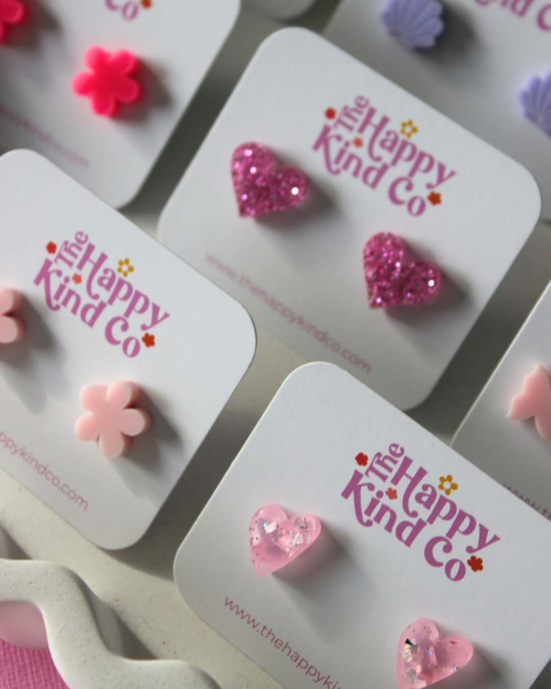 Candy Pink Flower Earrings
