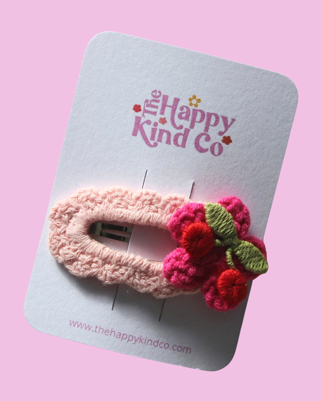 Cherry Blossom Crochet Clip