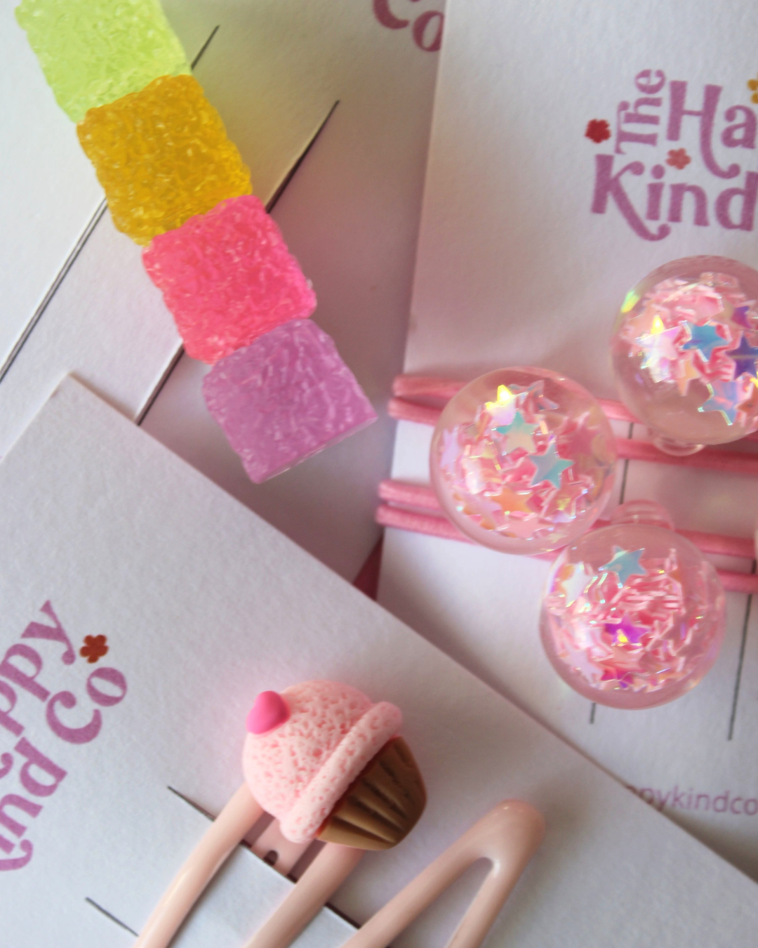 Rainbow Sugar Cube Statement Clip