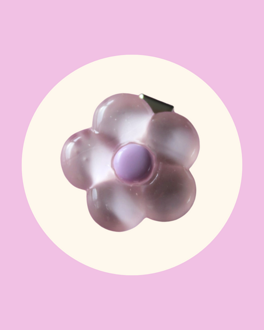 Lavender Jelly Flower Clip Pop