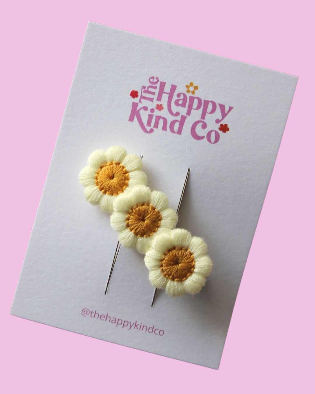 Retro Flora Statement Clip