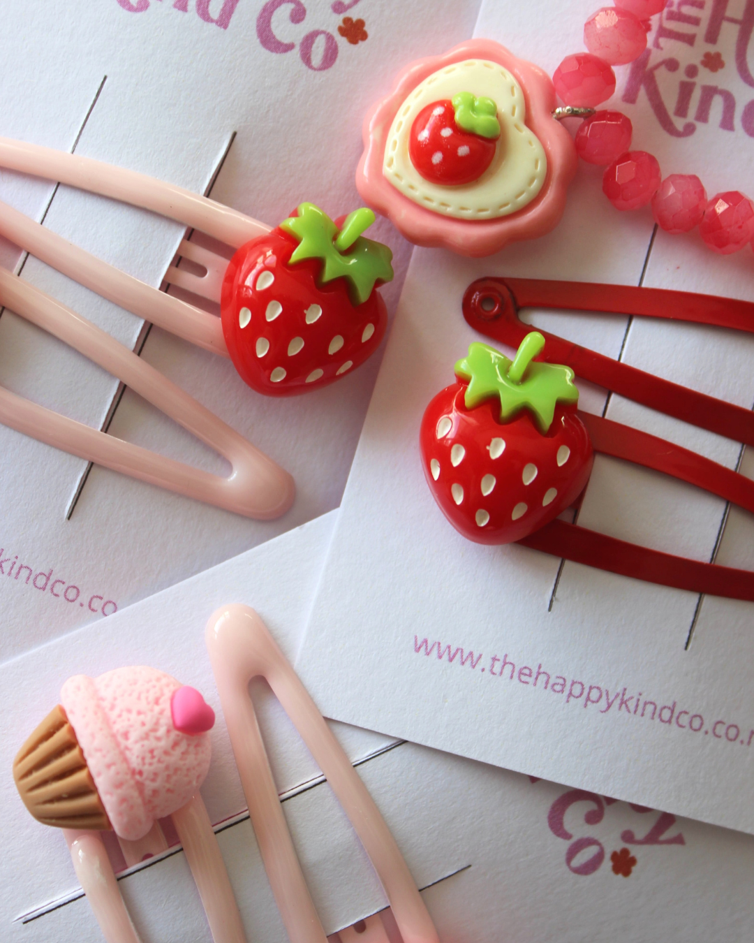 Ruby Red Strawberry Clips