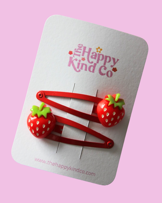 Ruby Red Strawberry Clips