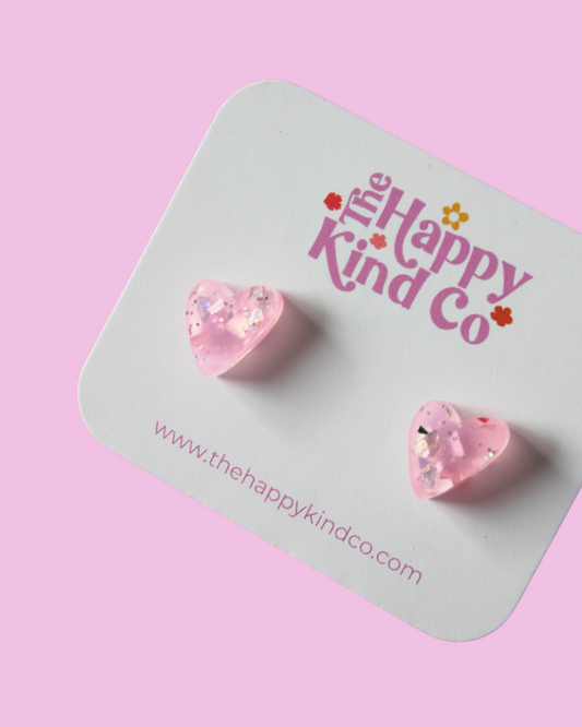 Confetti Candy Heart Earrings