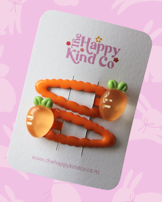 Wavy Carrot Clips