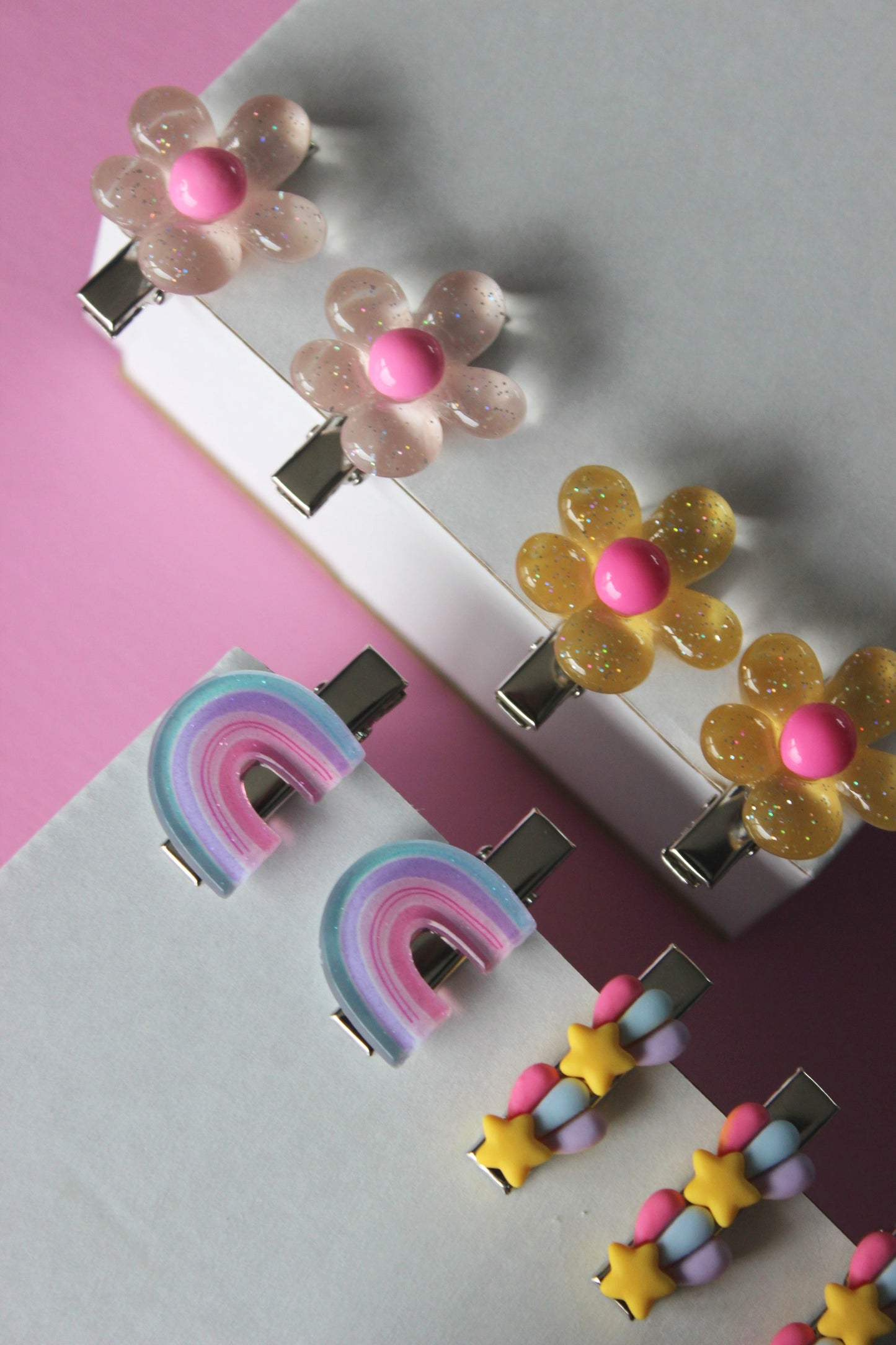 Flower Pop Clips - Candy