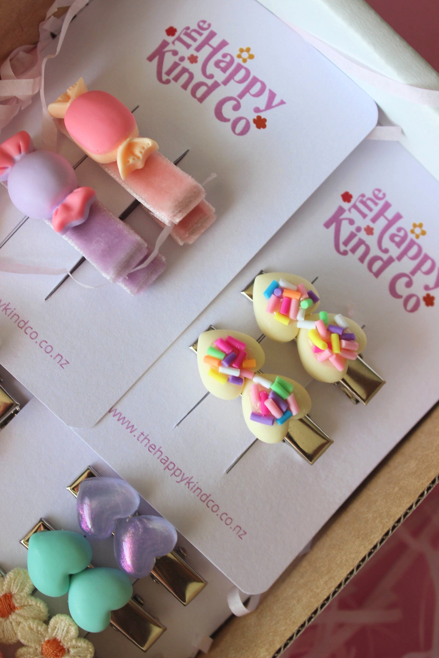 Heart Stopper Toddler Clips - Sprinkle Frosting