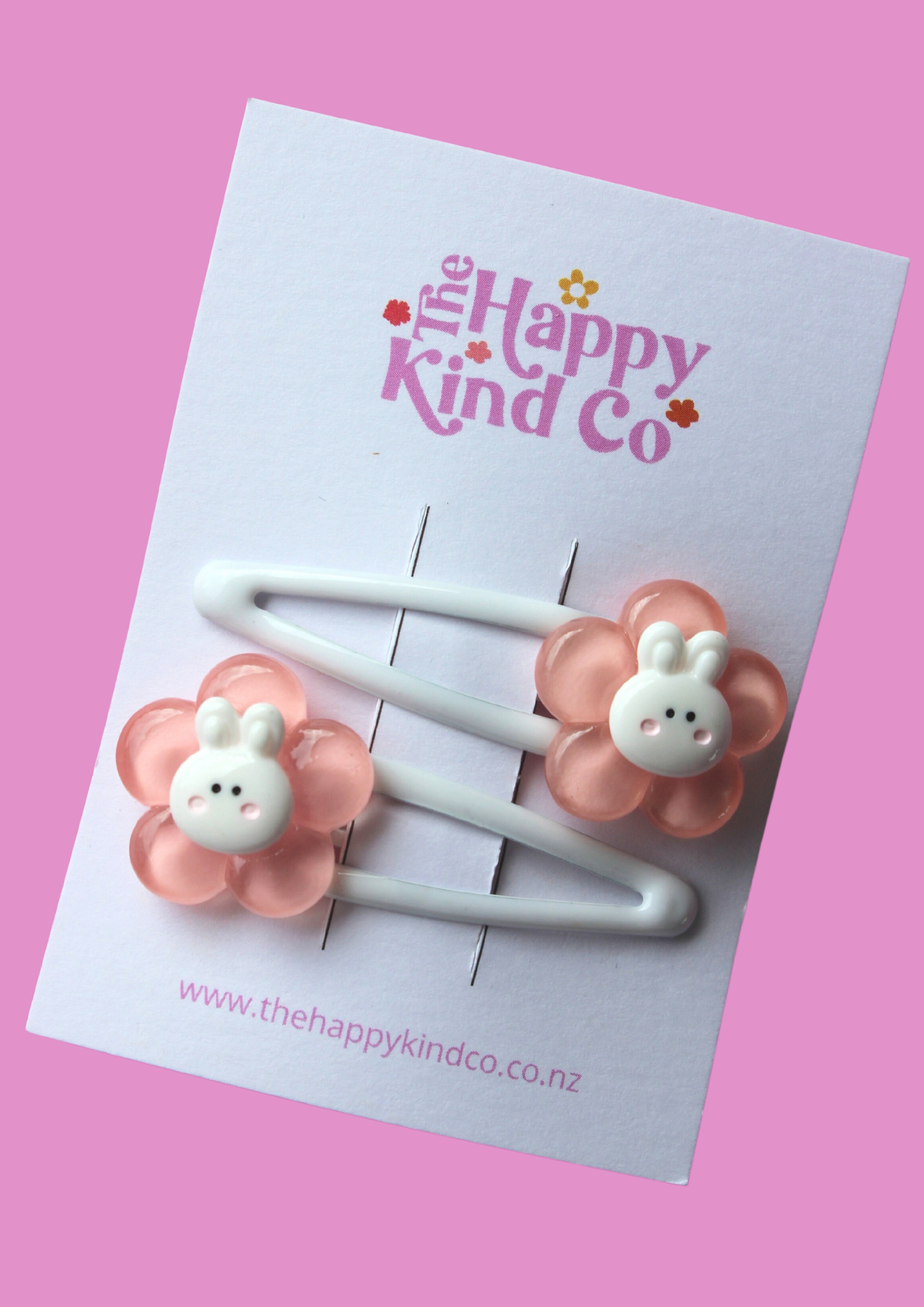 Bunny Blooms Clips White