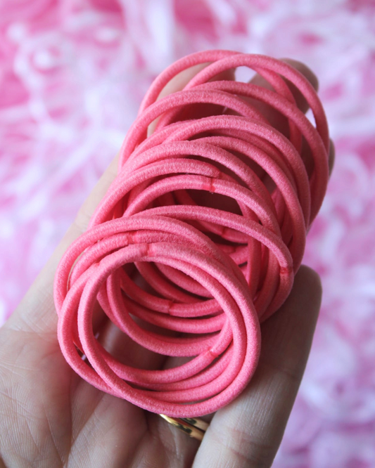 Thick Hair Ties 15 Pk - Melon