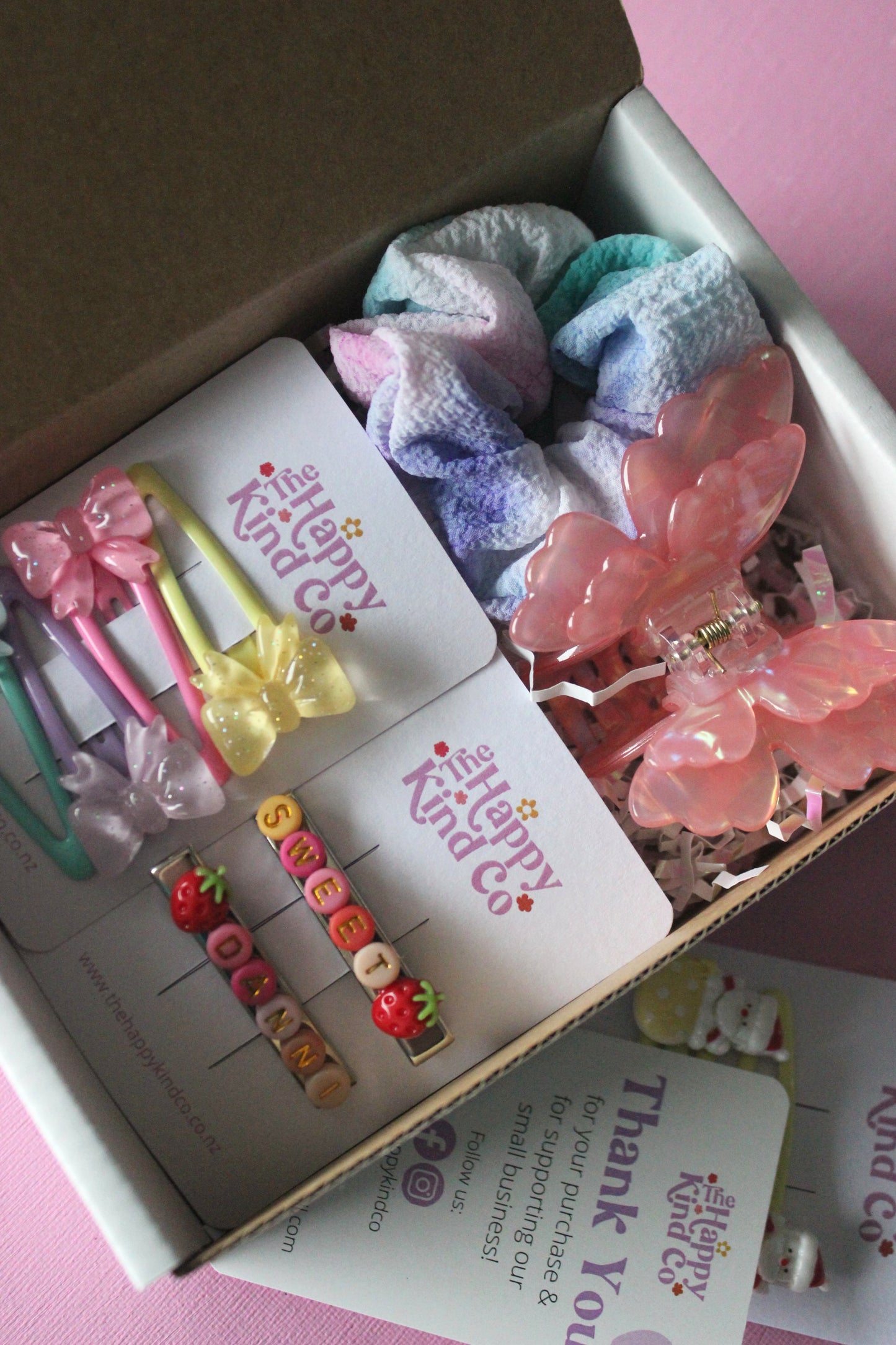 Glitter Bow Combo Clips