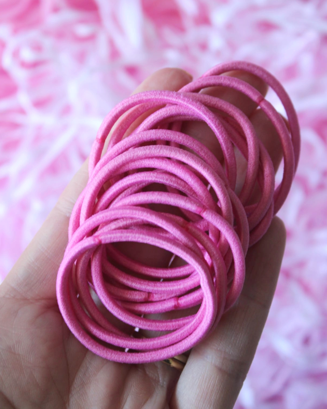 Thick Hair Ties 15 Pk - Berry