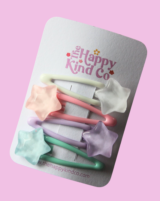 Pastel Star Combo Clips