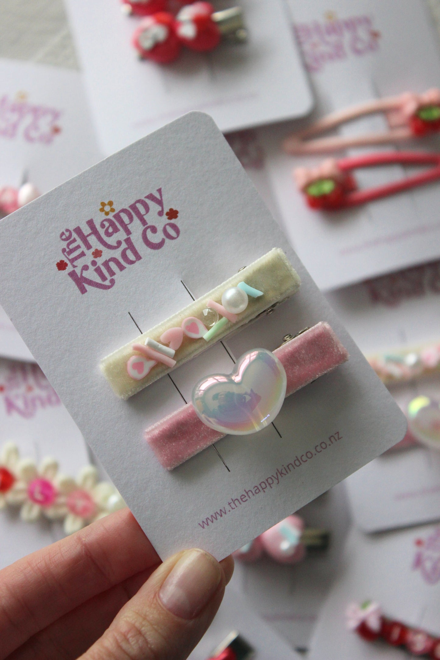 Dreamy Creamy Heart Clips
