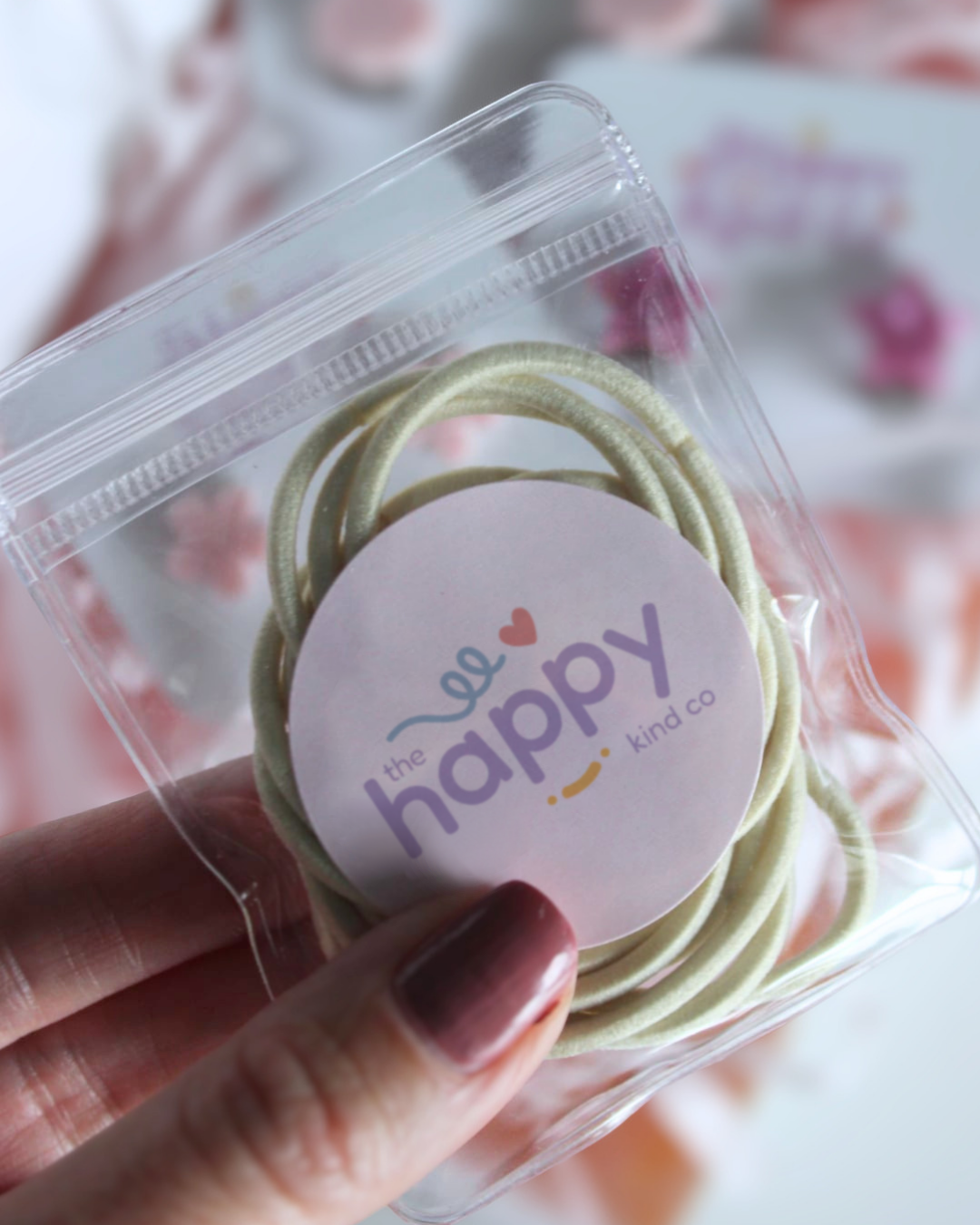 Beige Hairties 15 Pack