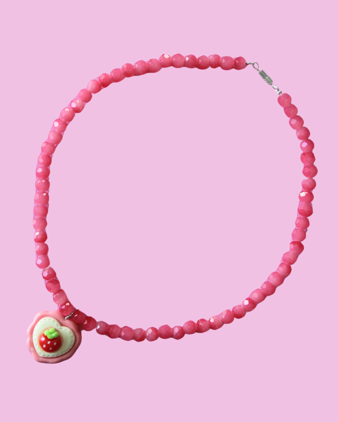 Shimmering Berry Shortcake Necklace