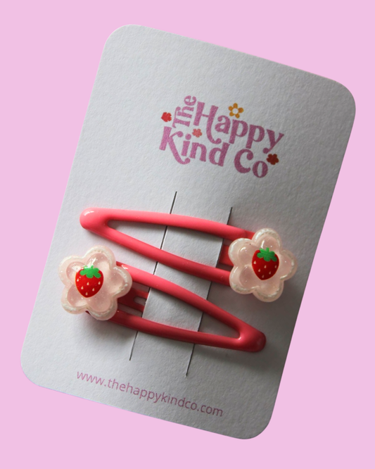 Sugared Strawberry Clips